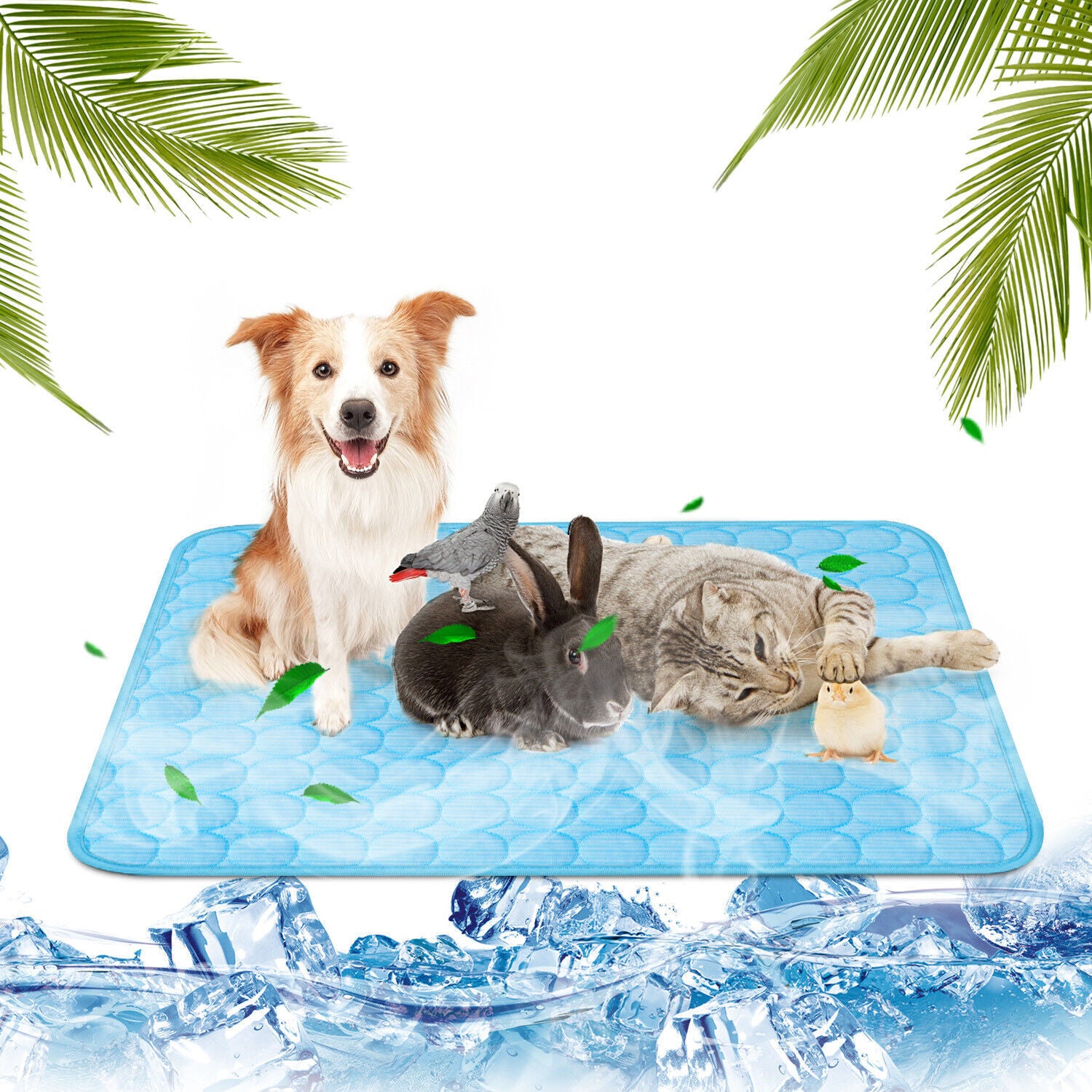 Tapis de refroidissement pour animaux de compagnie Coussin de refroidissement pour chien Chat Chiot Couverture pour lit de couchage d'été Lit de refroidissement pour chien Tapis de refroidissement pour animaux de compagnie